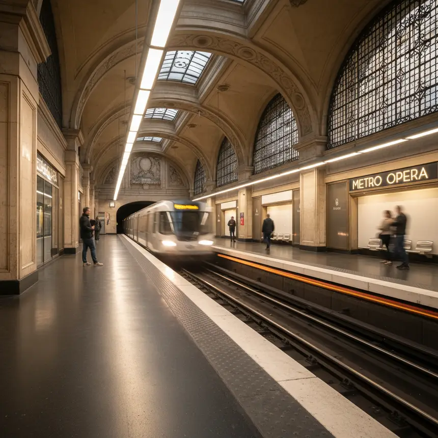 European subway platform