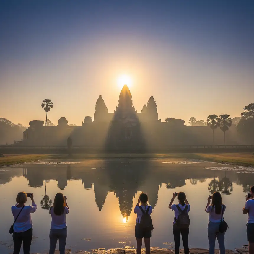 Angkor Wat equinox sunrise