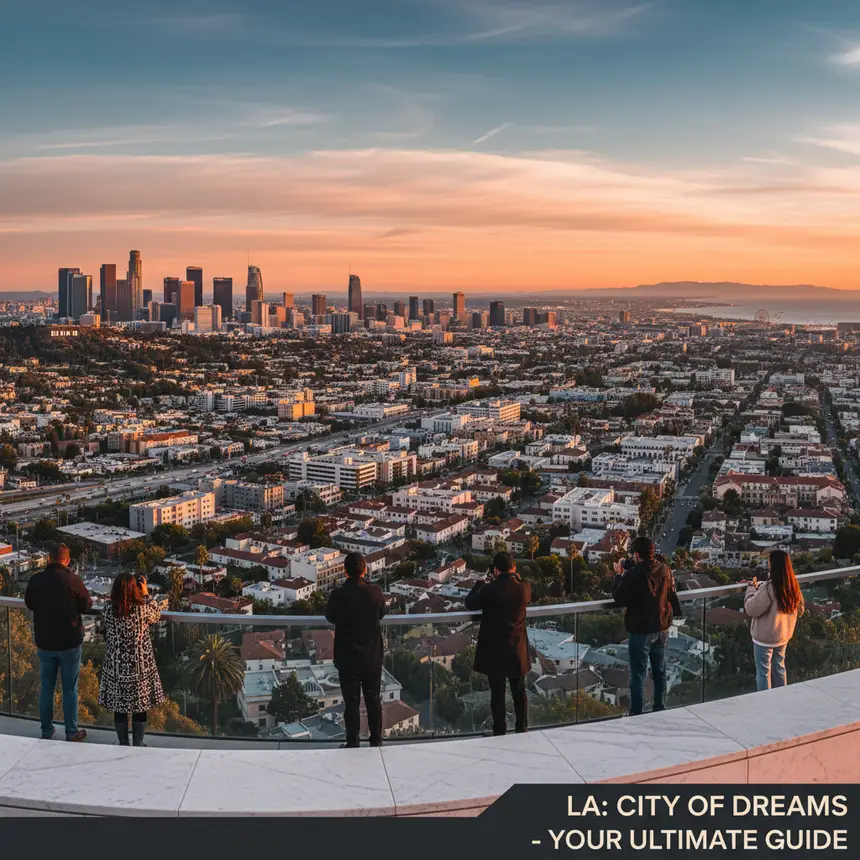 LA downtown panoramic view
