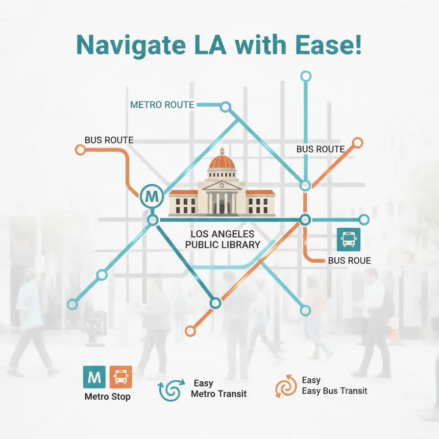 LA public transportation map