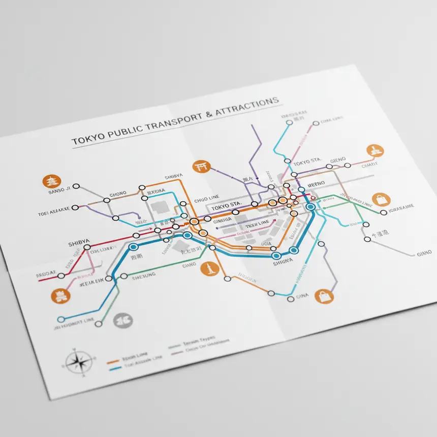 Tokyo subway map, Tokyo transport guide
