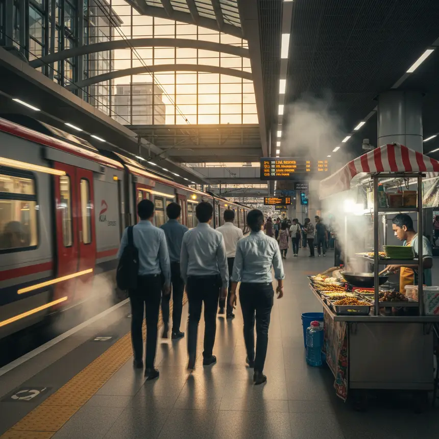 Kuala Lumpur public transport, Malaysian food