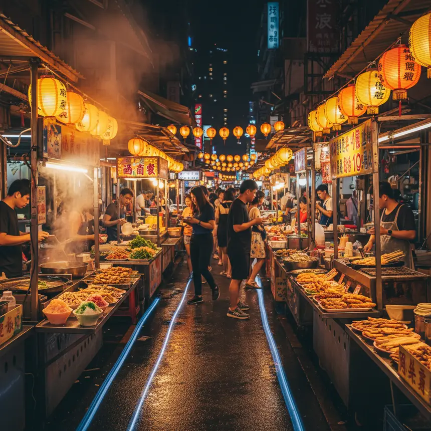Kaohsiung street food, Taiwan night market