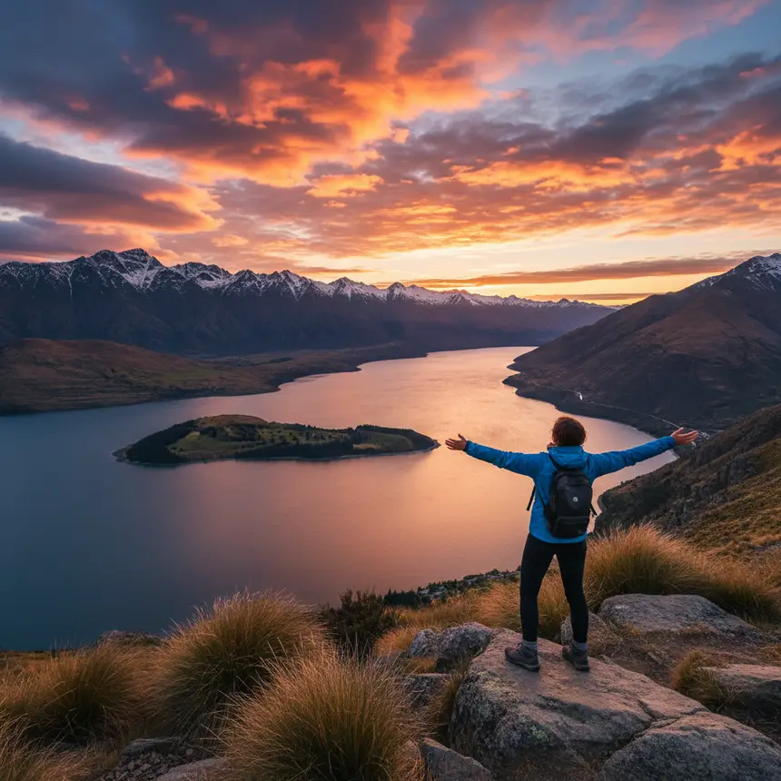 Queenstown panoramic lake view