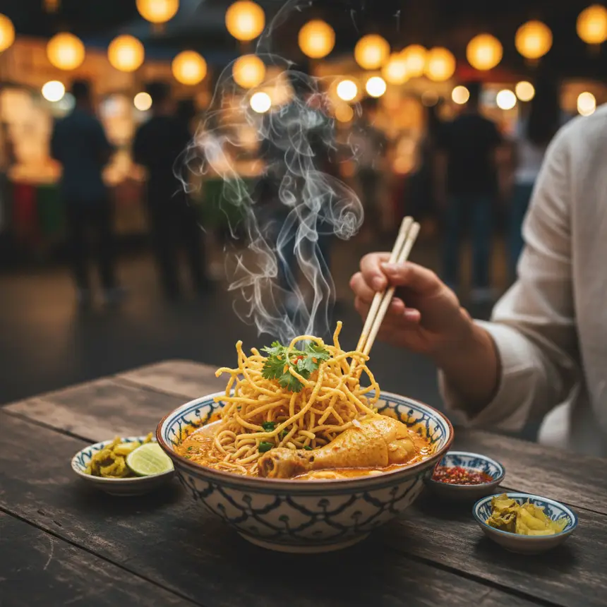 Chiang Mai street food, artisan market, nail salon