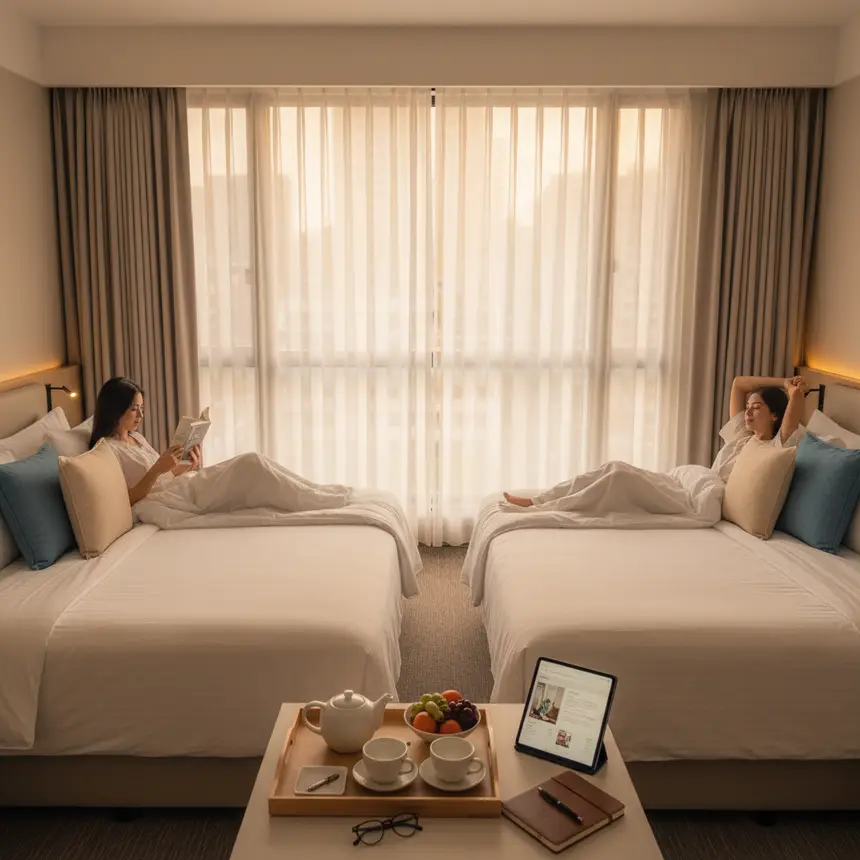 LA hotel room interior