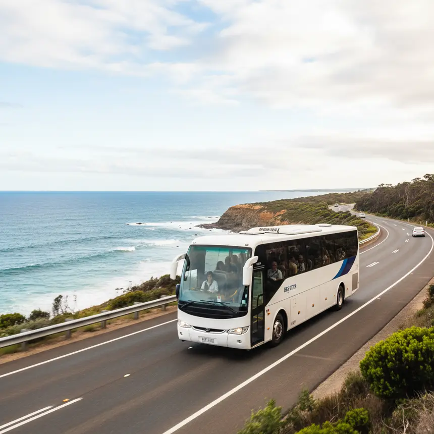 Great Ocean Road tour bus