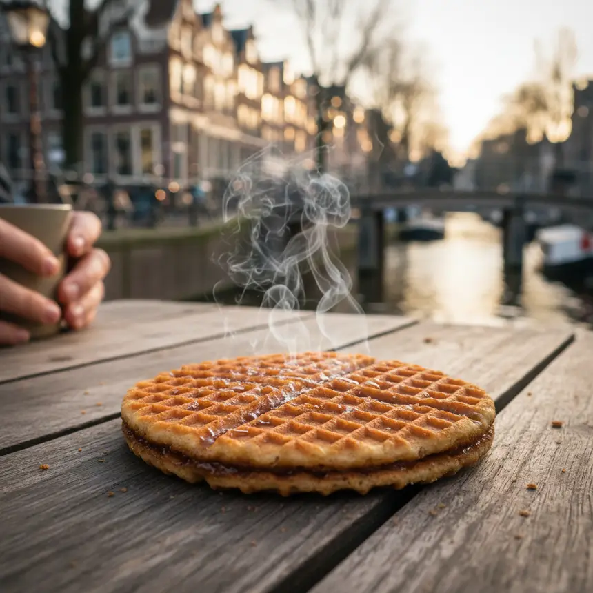 Stroopwafel, Dutch food, street food