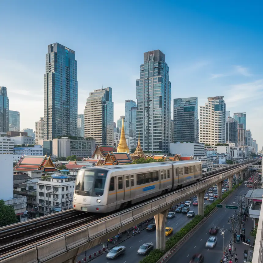 Bangkok BTS Skytrain, city transport