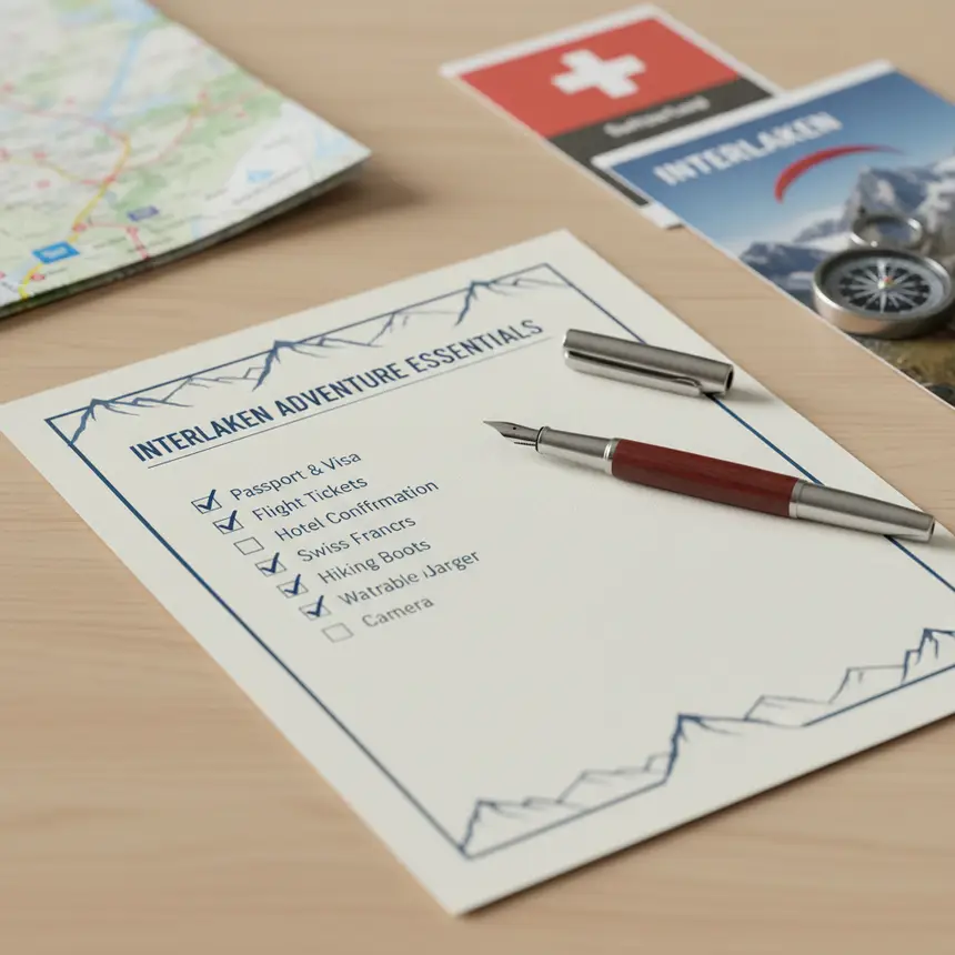 Travel checklist
