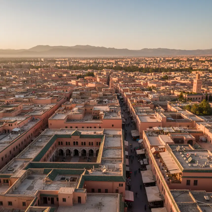 Marrakech Medina, Atlas Mountains, street view