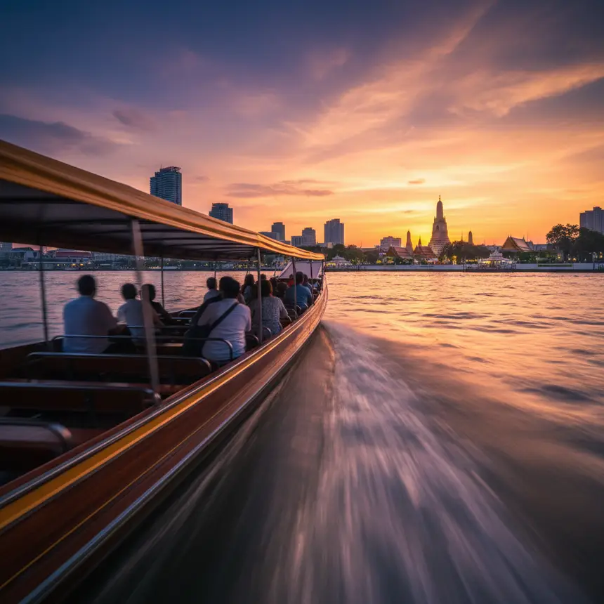 Bangkok river boat shuttle