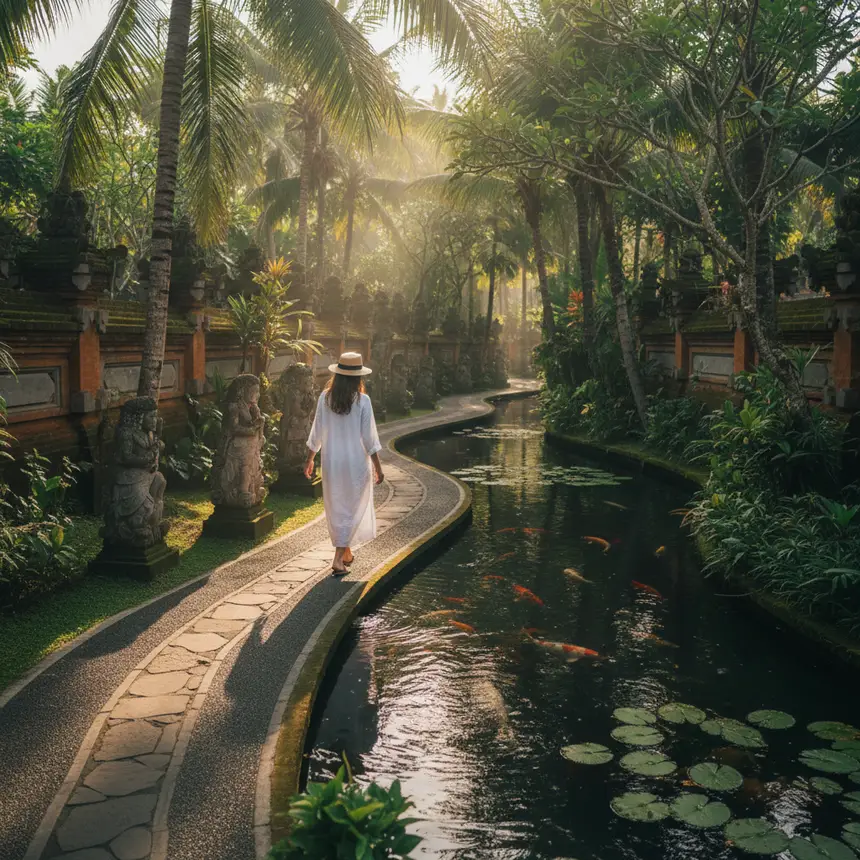 Bali temple garden