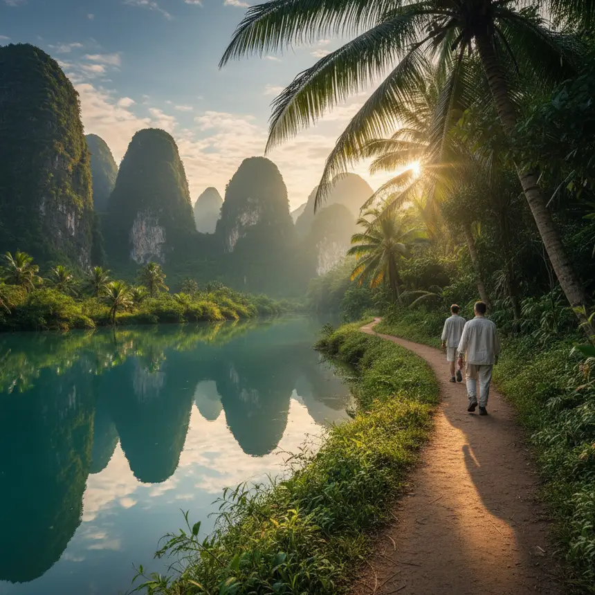 Guilin walking path