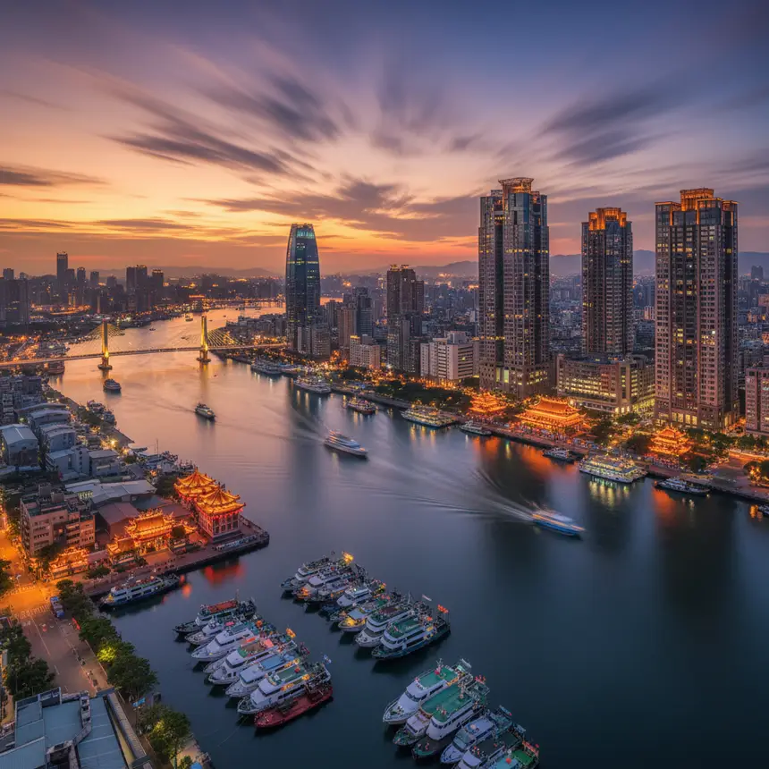 Kaohsiung city night view