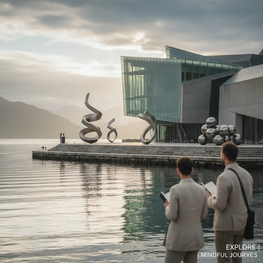 Museum facade sculpture