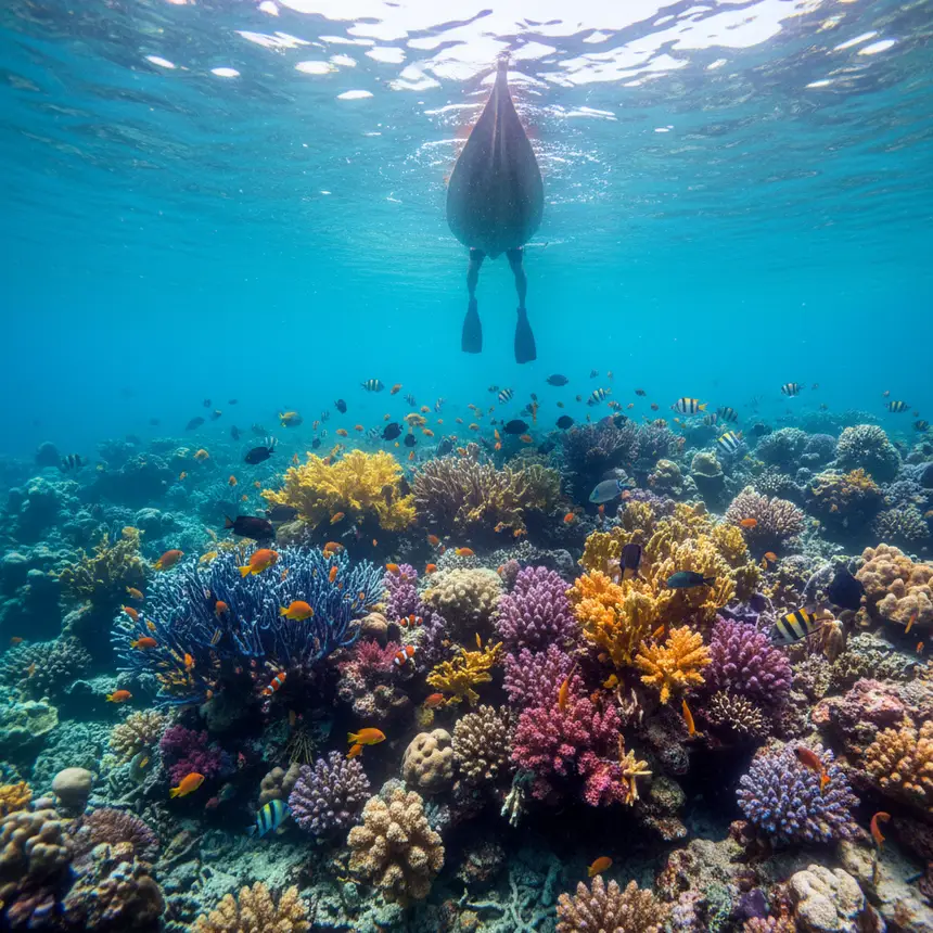 Gili Asahan snorkeling, kayaking experience