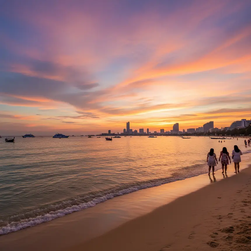 Pattaya beach landscape
