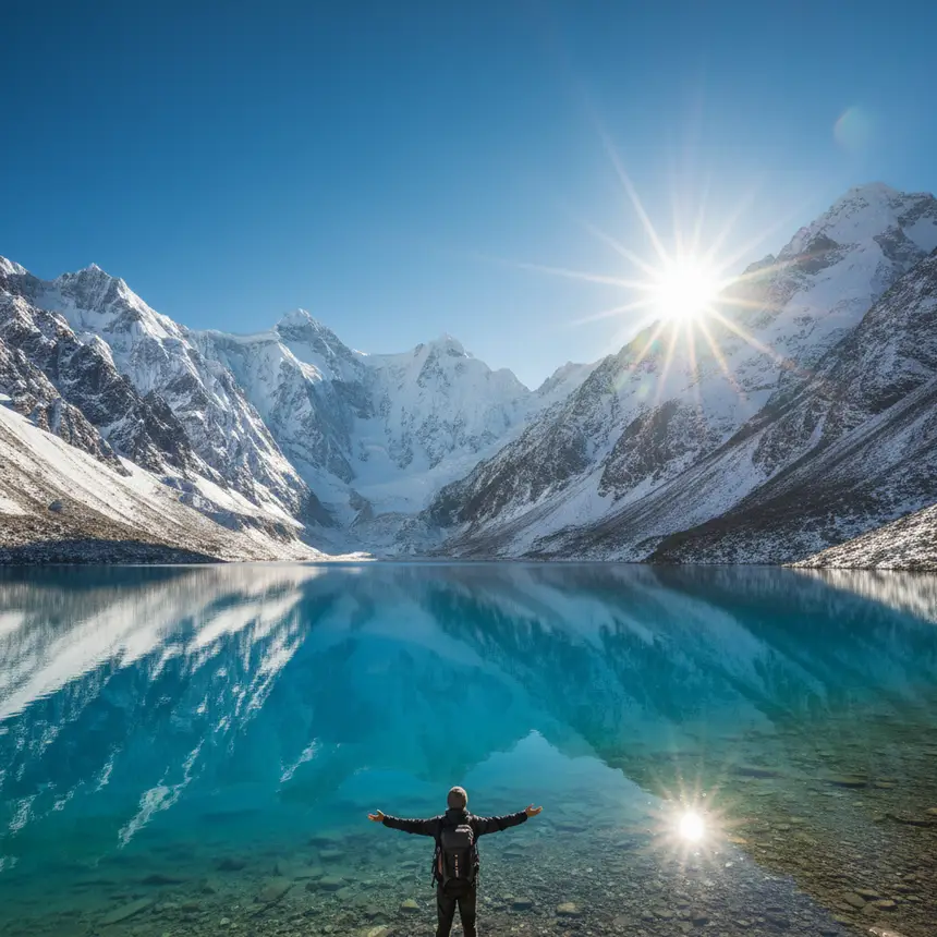 Indian mountain lake