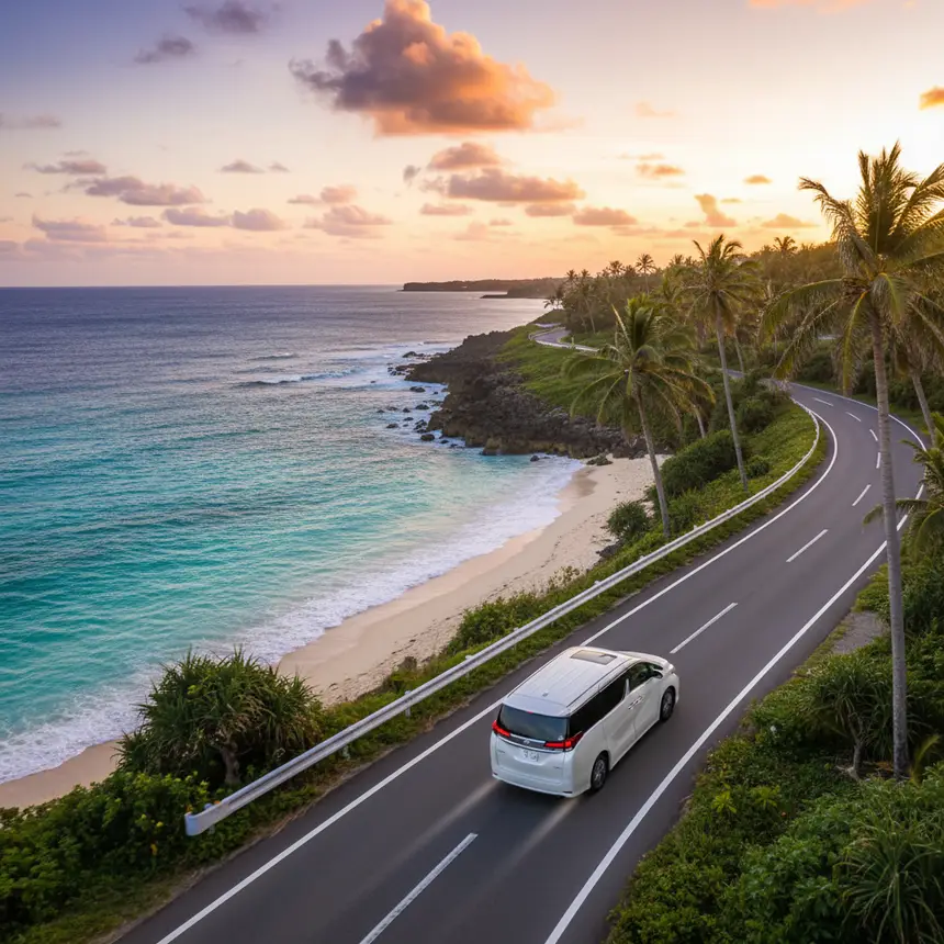 Okinawa coastal road drive